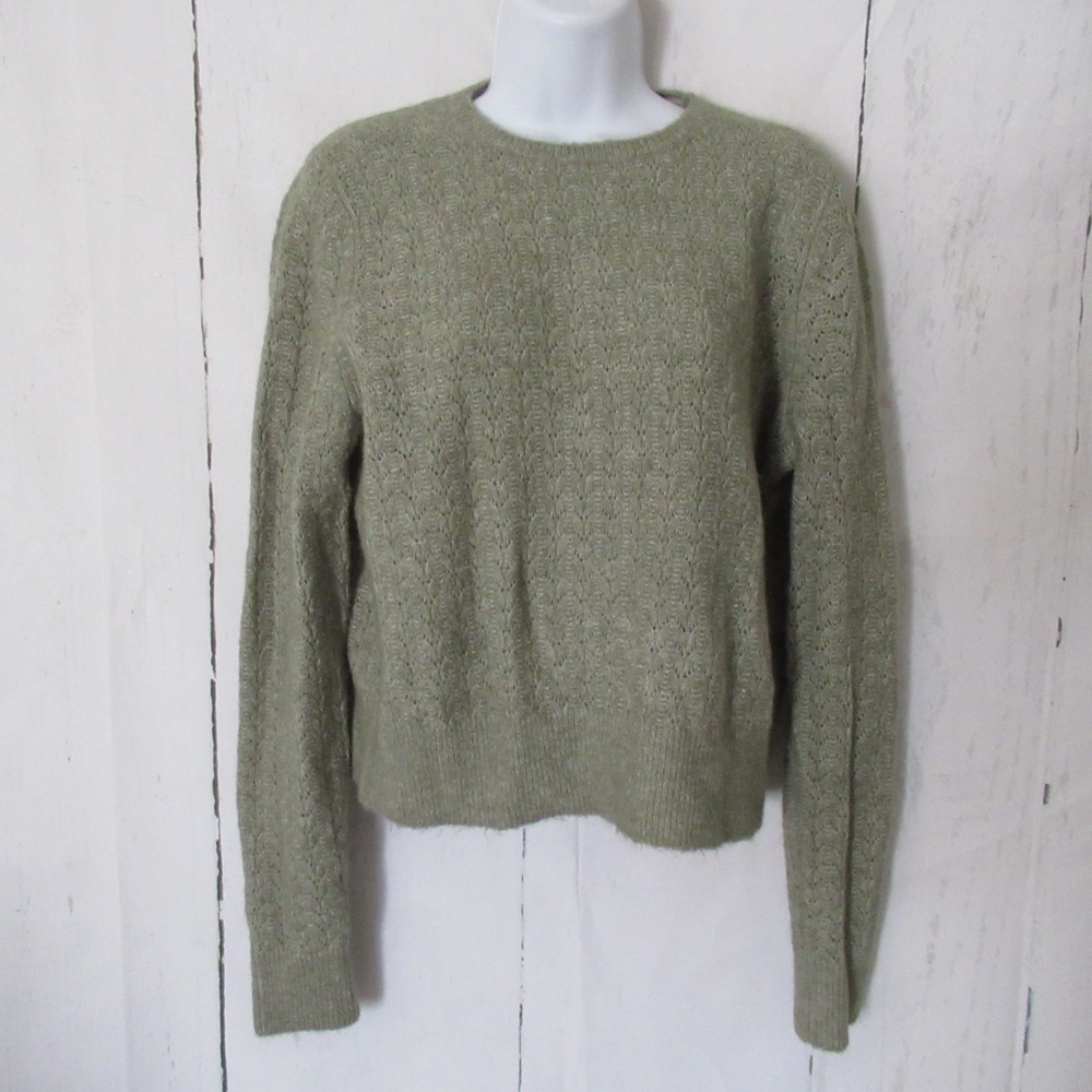 Boden Sweater M Medium Green Mohair Wool Pullover